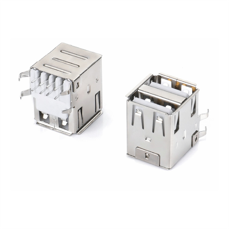 USB2.0AF双层17.0弯脚 直脚